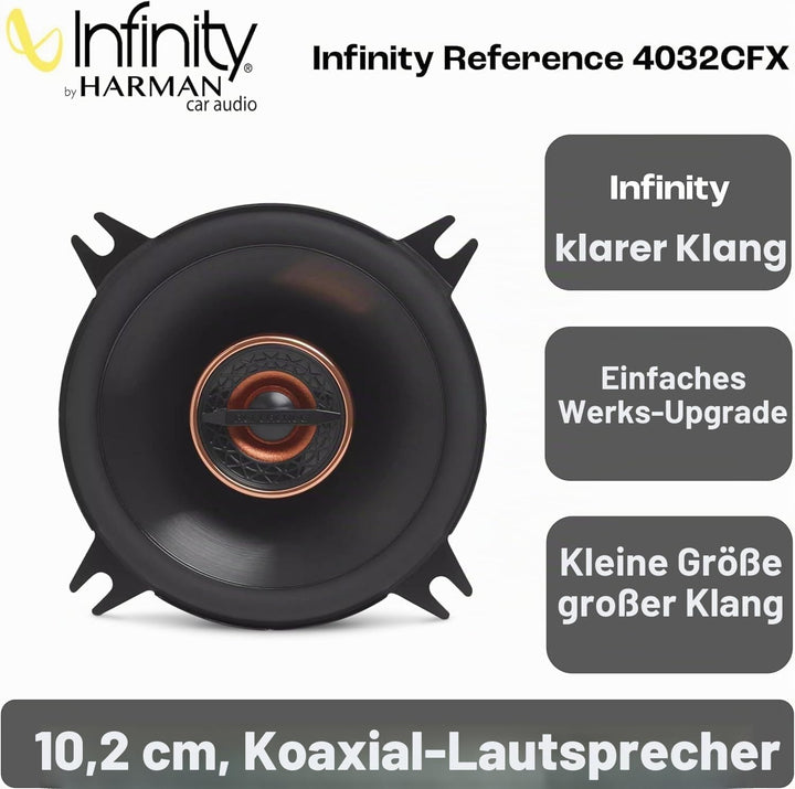 Infinity Reference Series Koaxial-Autolautsprecher, 4 Zoll