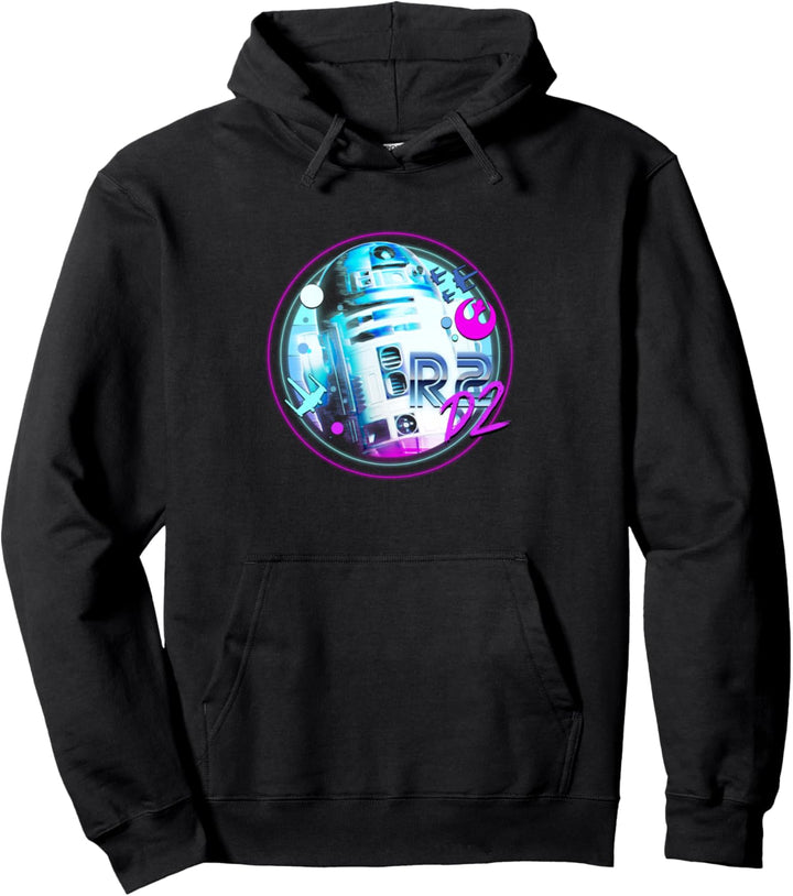Star Wars R2-D2 Spray Paint Transparent Circle Pullover Hoodie
