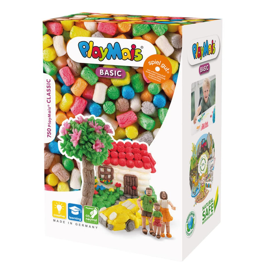 PlayMais BASIC Large Bastel-Set für Kinder ab 3 Jahren | Über 700 Stück zum Basteln | Natürliches Sp