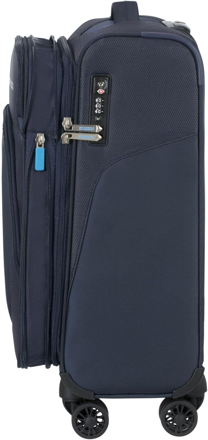 American Tourister Summerfunk Koffer, 55 cm, 46 Liter, Navy Spinner S Erweiterbar (55 cm - 46 L) Bla