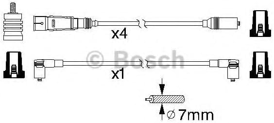 Bosch 0986356338 - Zündleitung - 1 Stück
