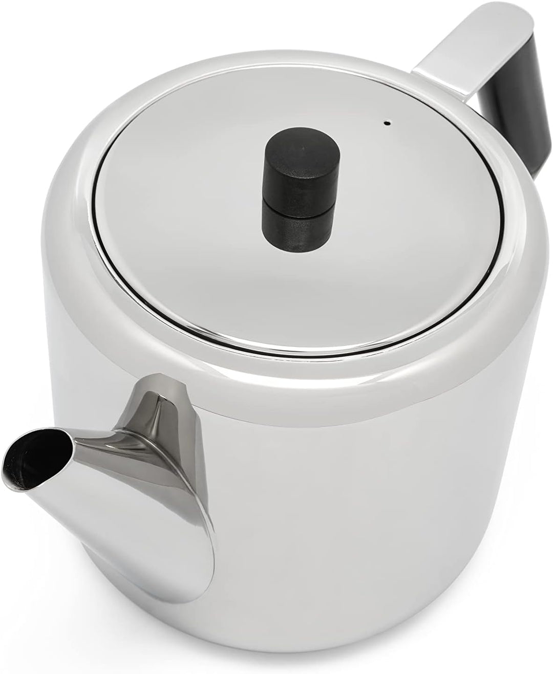 Bredemeijer glänzende doppelwandig isolierte Edelstahl Teekanne 1.1. Liter 1.1 Silber, 1.1 Silber