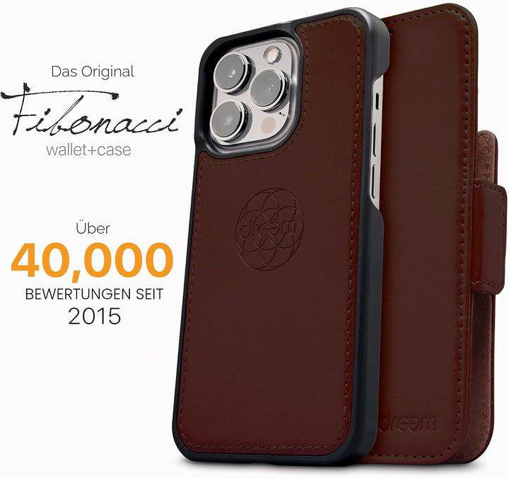 Dreem Fibonacci iPhone 13 Mini Brieftaschen-Etui / 2-in-1 stossfestes Etui und abnehmbares Folio aus