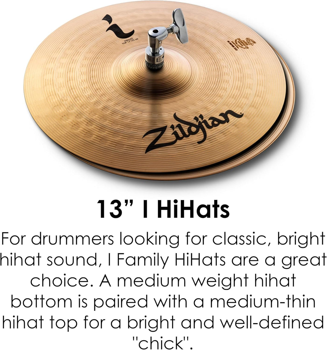 Zildjian ILHESSP I Family Series - Essentials Plus Cymbal Pack - (13"H, 14"C, 18"CR) I Family I Esse