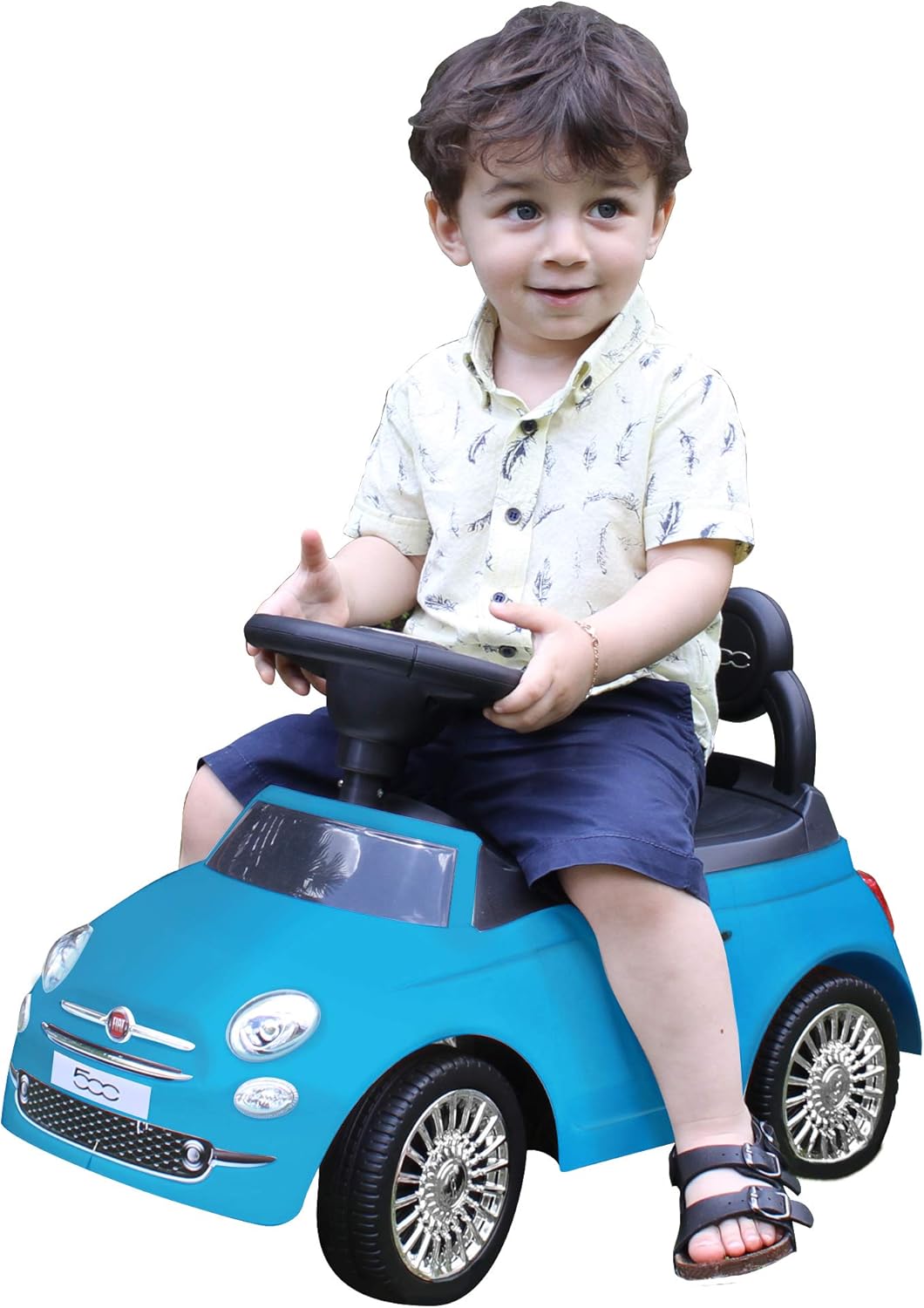 TURBO CHALLENGE Laufwerk FIAT 500 – 119095 – Blau – Kunststoff – Gewicht max. 25 kg – ab 12 Monaten