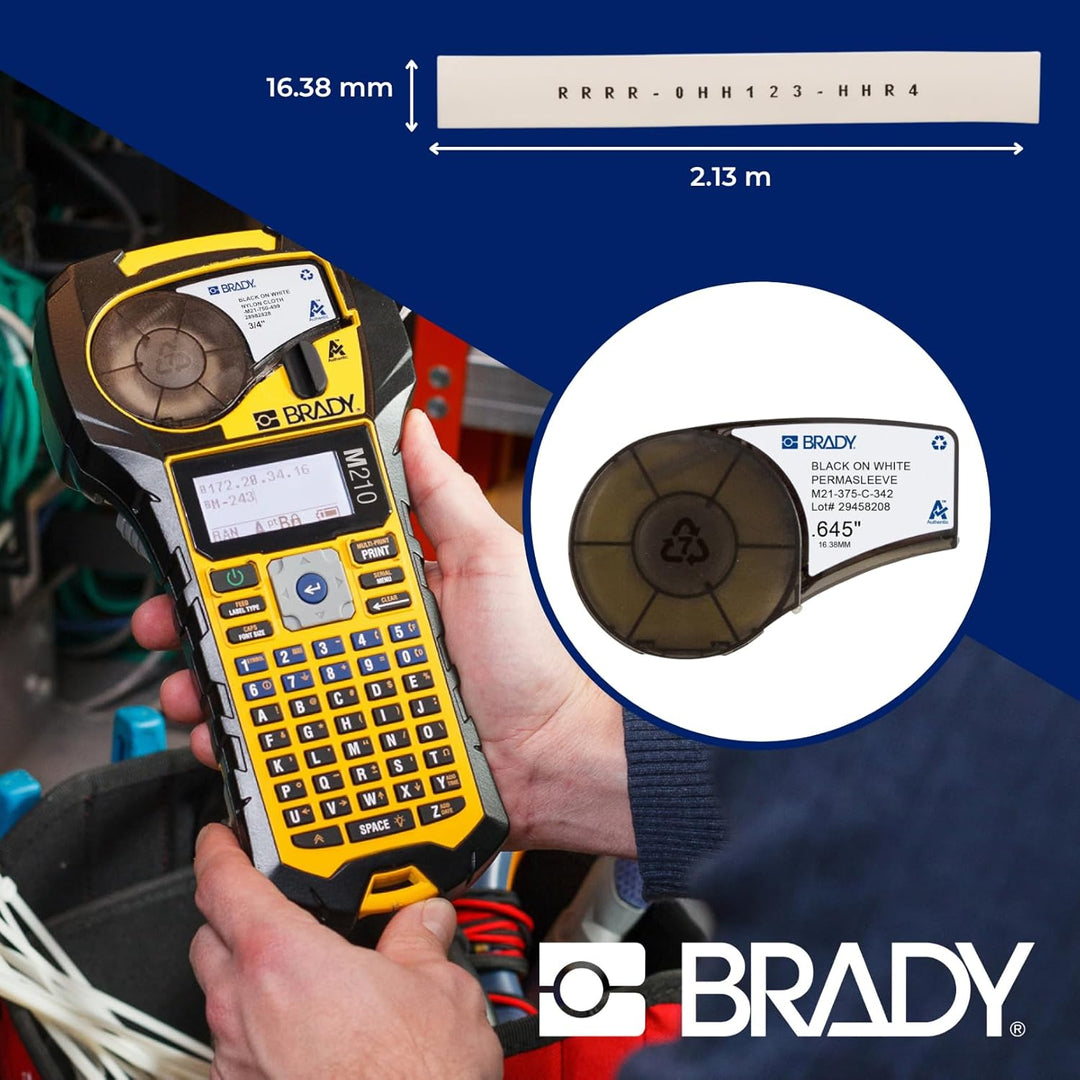 Brady (M21-375-C-342) PermaSleeve Schrumpfschläuche aus Polyolefin für BMP21-PLUS; BMP21 16.40 mm x