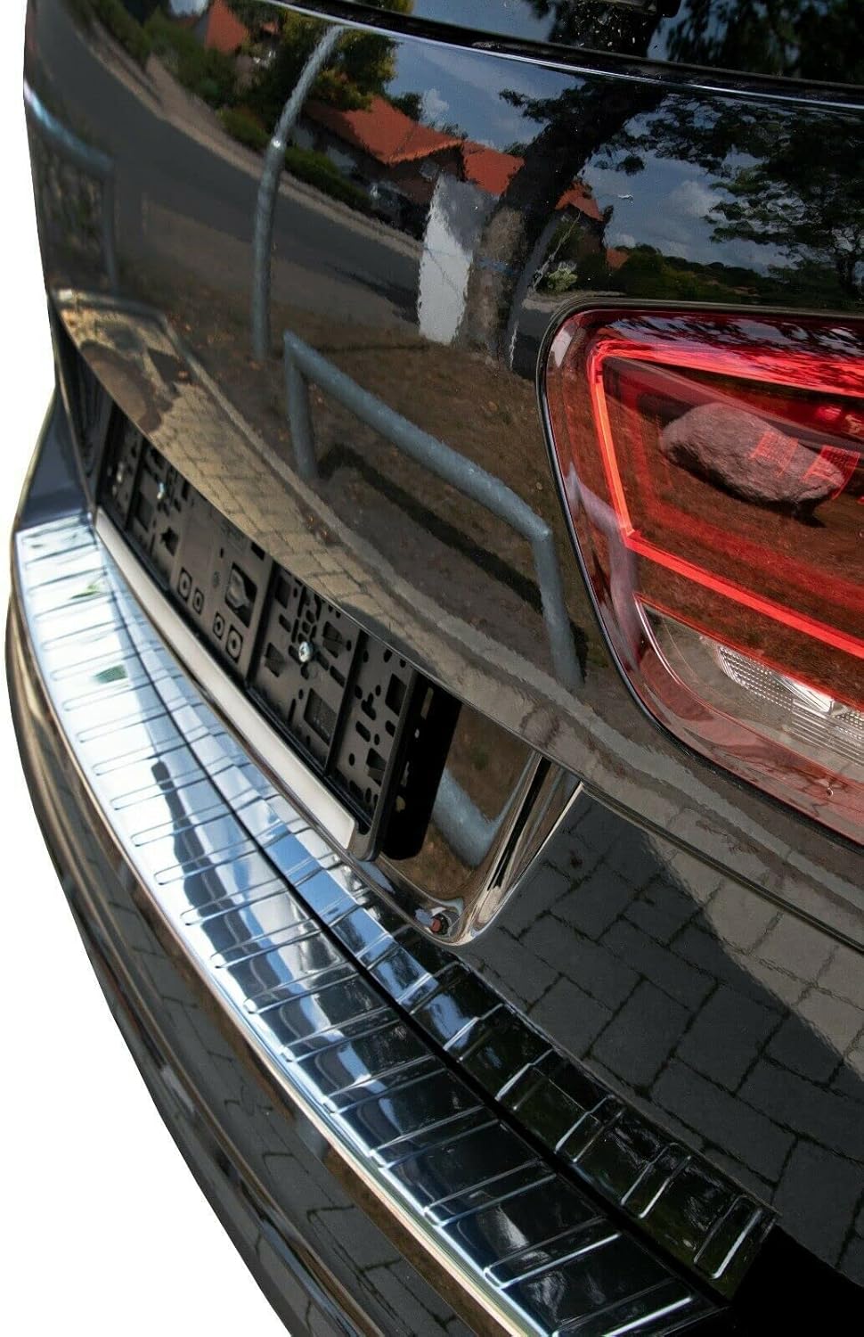 Ladekantenschutz Edelstahl CHROM kompatibel für VW SHARAN II, SEAT ALHAMBRA II ab 2010 | premium Qua