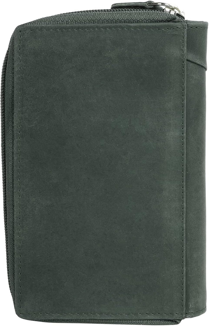 bruno banani Geldbörse Echt Leder grün Damen - 021337, Grün