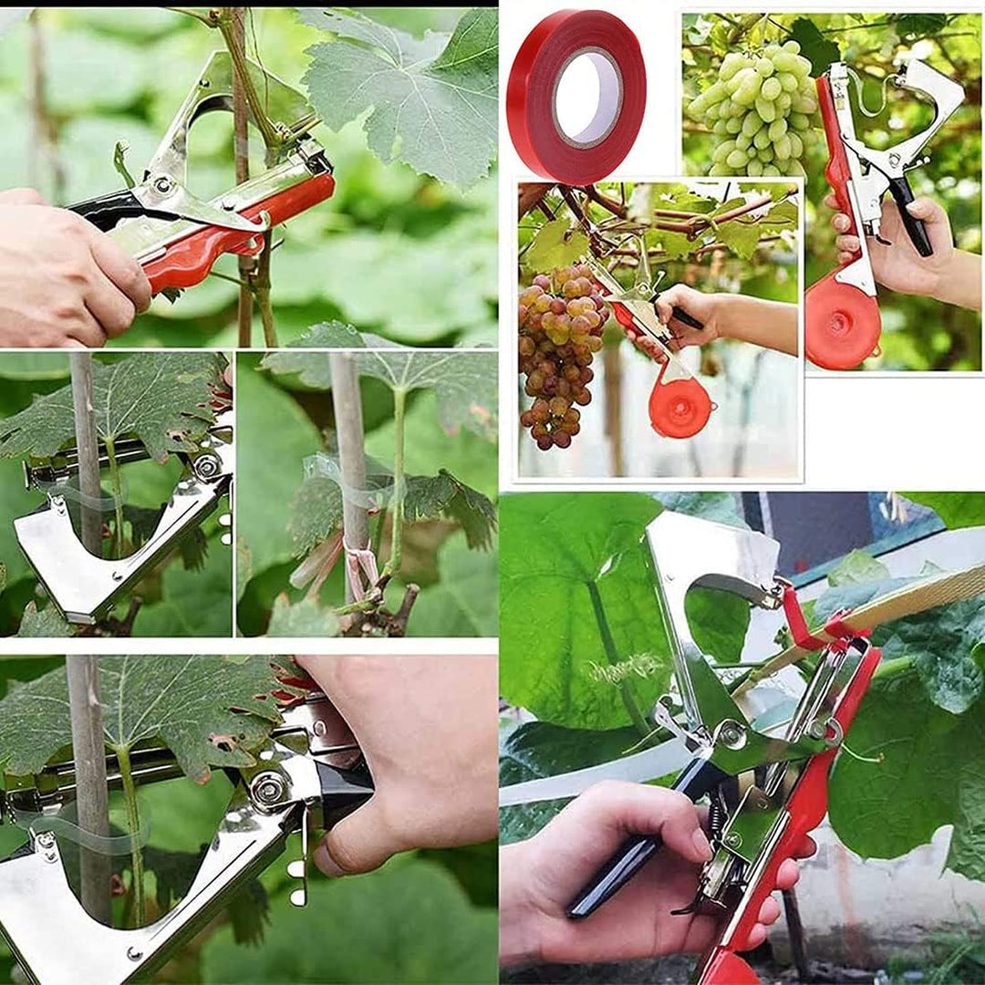 Pflanzen Bindemaschine, Gemüse Hand Binden Bindemaschine Öffnungsweite Verstellbare Umreifungsmaschi