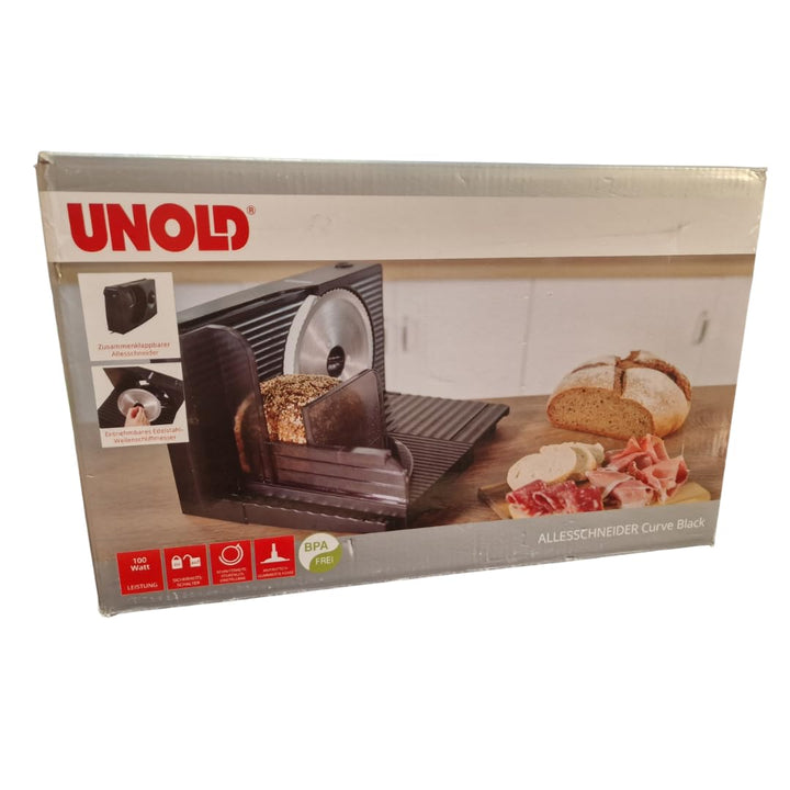 UNOLD Allesschneider Curve 78865 Limited Black Edition klappbar 100 W stufenlos