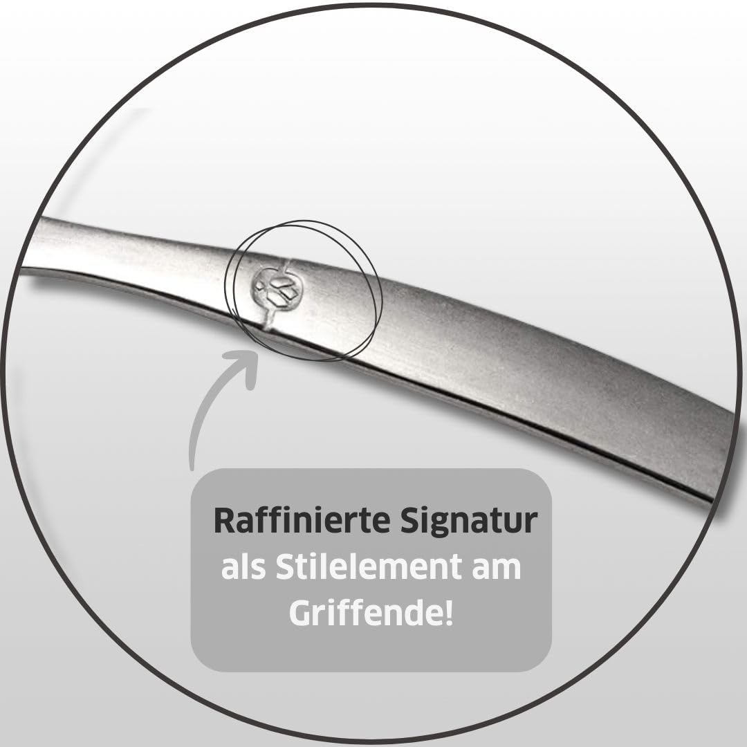 LOU LAGUIOLE - JET | Besteck Set 6 Personen | 24-teilig | Spülmaschinenfest | aussergewöhnlicher Cha