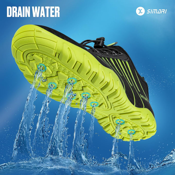 SIMARI WP001 Wasserschuhe für Damen und Herren, schnelltrocknend, für Barfuss, Tauchen, Schwimmen, S