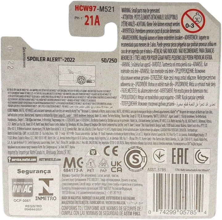 Hot Wheels - Track Manga - Spoiler Alert 1/5 - HCW97 - Short Card - rot - Mattel 2022
