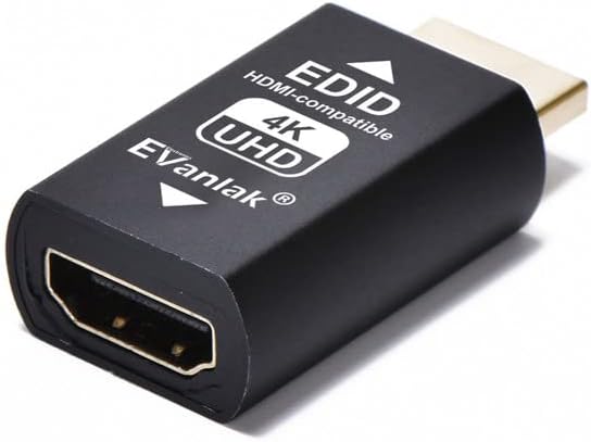 EVanlak HDMI-Emulator-Adapter (3. Generation), kompatibel mit Mac Thunderbolt auf HDMI-Switches/Exte