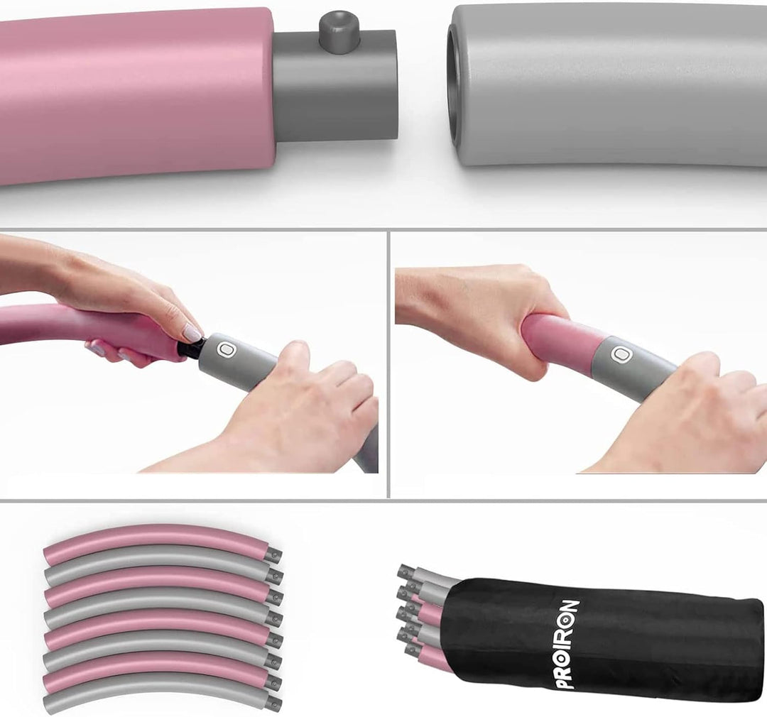 PROIRON Smart/Hula Hoop Reifen Erwachsene, Hullahub Reifen mit Gewicht, Hula Hoop Reifen Kinder, 1,2