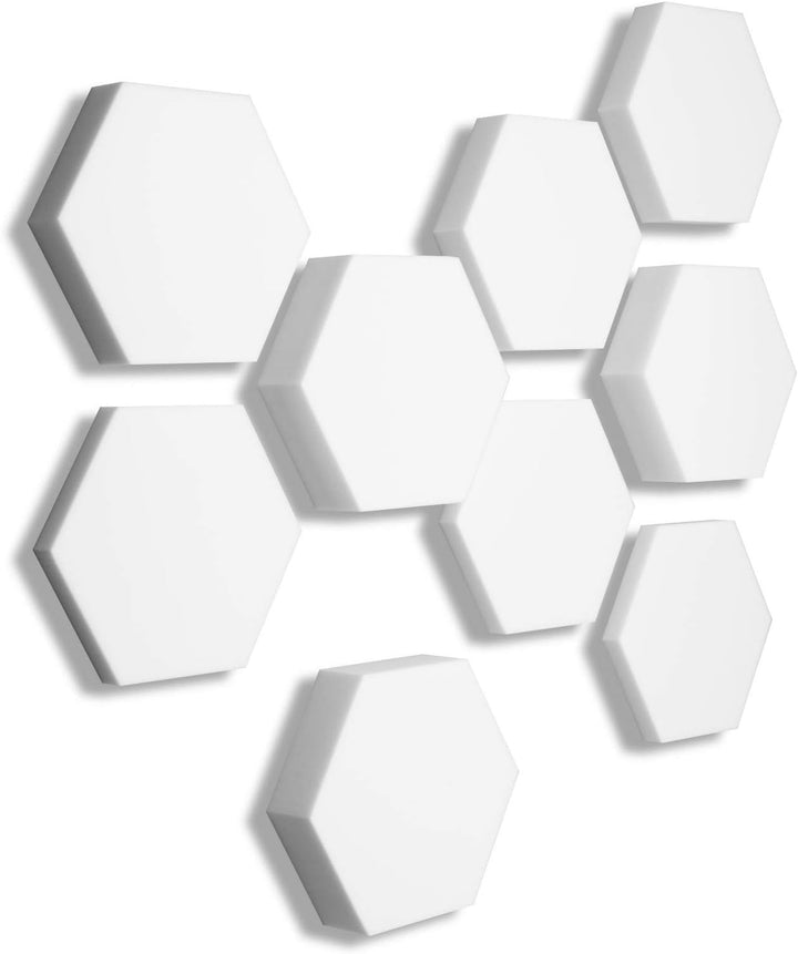 3D Absorber aus Basotect ® B WEISS -9 x Akustik Schallabsorption Breitbandabsorber Set #04 Set 4