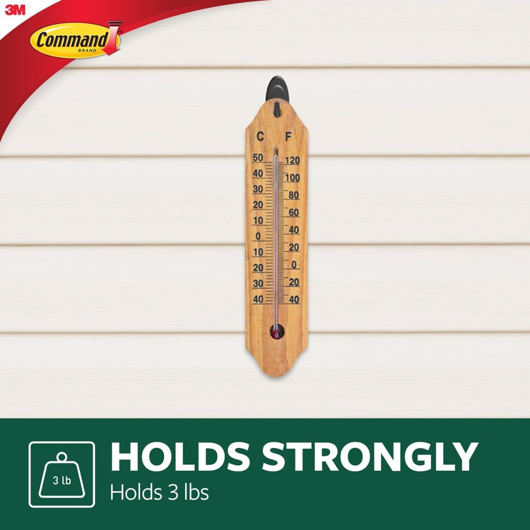Command Outdoor Terrace Hook, Medium, Slate, 2-Hooks (17086S-AWES) by Command 0 Modern, Medium Conte