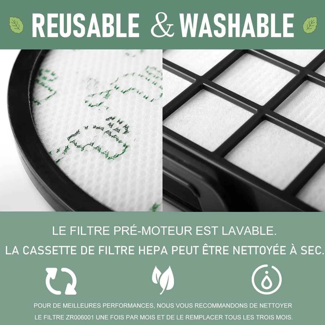 2 Filter Set für Rowenta RO69xx RO6984EA RO6941EA RO6963EA RO6921EA RO6971EA RO6993EA, Rowenta X-Tre