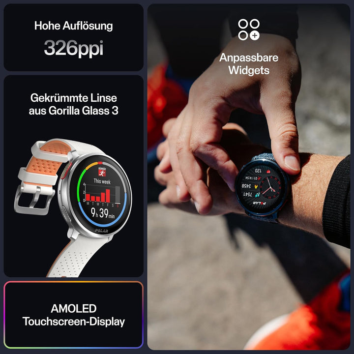 Polar Vantage V3, Sportuhr mit GPS, Fortschrittliches Herzfrequenz-Messgerät und Längere Akkulaufzei