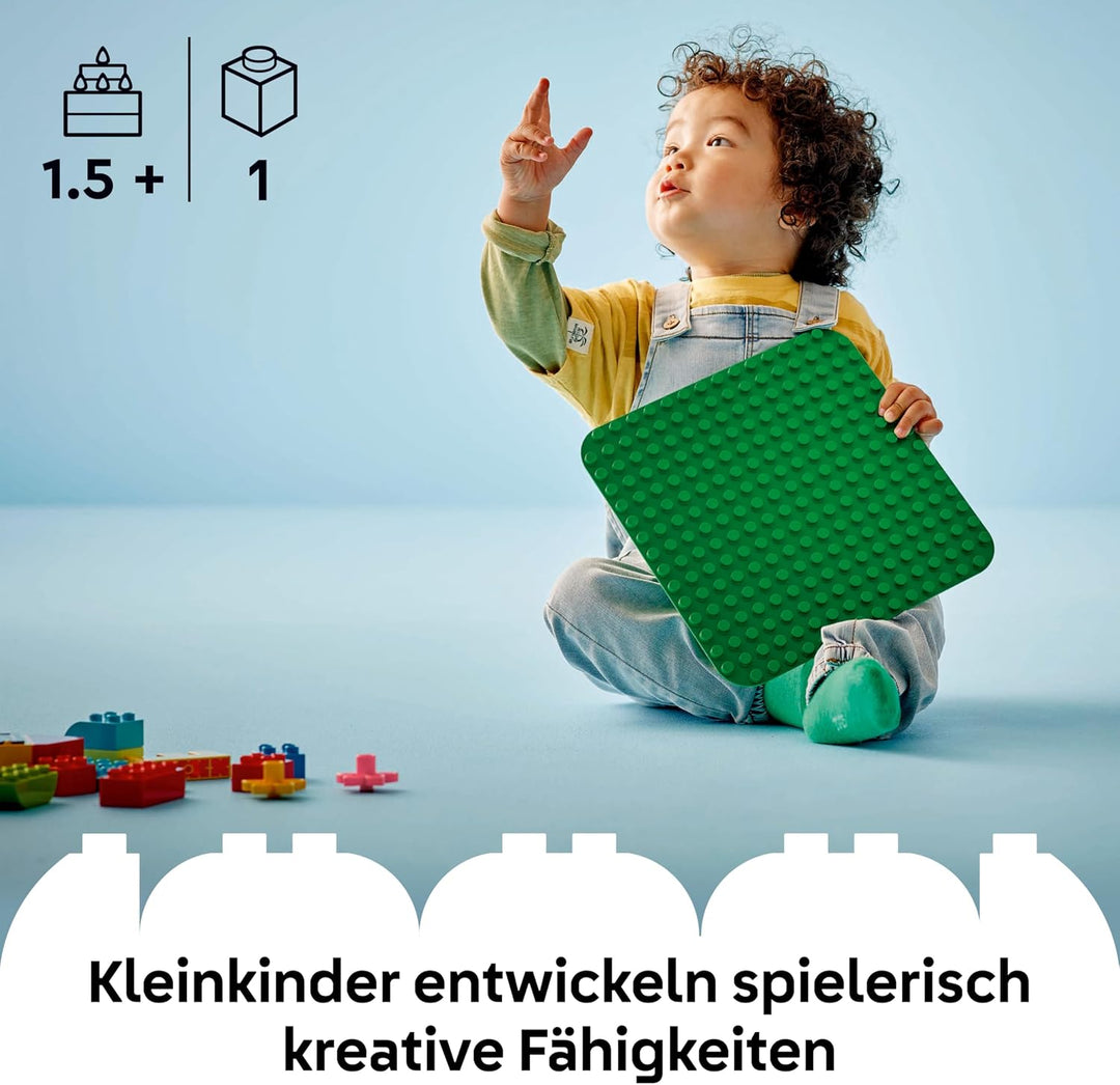 LEGO DUPLO Box &amp; Grüne Bauplatte - Kombi mit LEGO DUPLO Platte in Grün und Steinebox (10913 &amp; 10460)