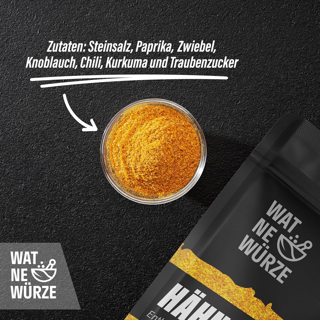 WAT NE WÜRZE Hähnchengewürz Chicken Rub 750 g | Gewürz für Brathähnchen, Chicken Wings, Hähnchen, Ga