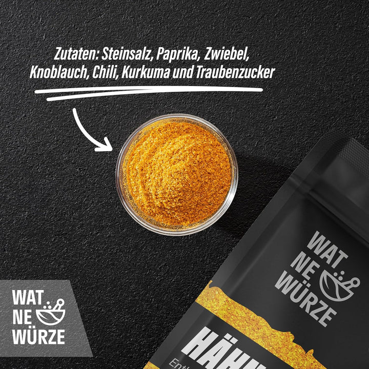 WAT NE WÜRZE Hähnchengewürz Chicken Rub 750 g | Gewürz für Brathähnchen, Chicken Wings, Hähnchen, Ga