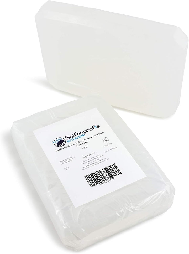 Seifenprofis - Aloe Vera Seife- Glycerinseife Rohseife Seifenbasis (3kg SLS+SCS-Frei) 100% Vegan zum