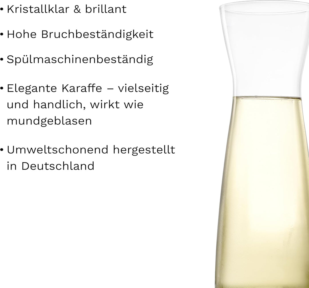 STÖLZLE LAUSITZ Karaffen 6er Set Serie Universal Variante S 100 ml I gläserne Spirituosenkaraffe I M