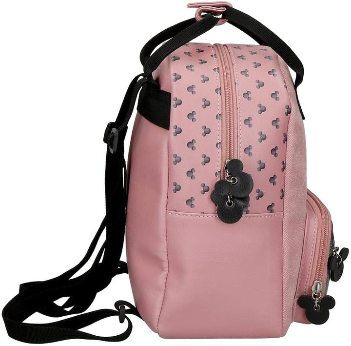 Disney Mickey The Blogger Vorschul-Rucksack Rosa 21x27x11 cms PVC und Polyester 6.24L Vorschulrucksa