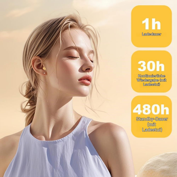 Mini Unsichtbare Kopfhörer Bluetooth Kabellos, Unsichtbare Kleine Schlaf Kopfhörer, In Ear Kleinste