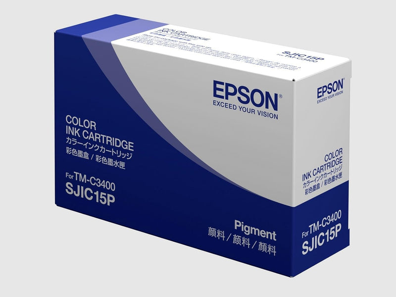 Epson 3 Colours TM-C3400 Ink Cartridges (Cyan, Magenta, Yellow, Epson, TM-C3400, 1 Piece)