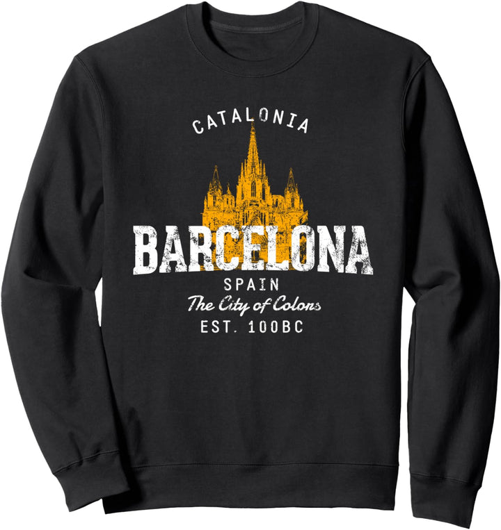 Spanien Urlaub Souvenir Barcelona Sweatshirt