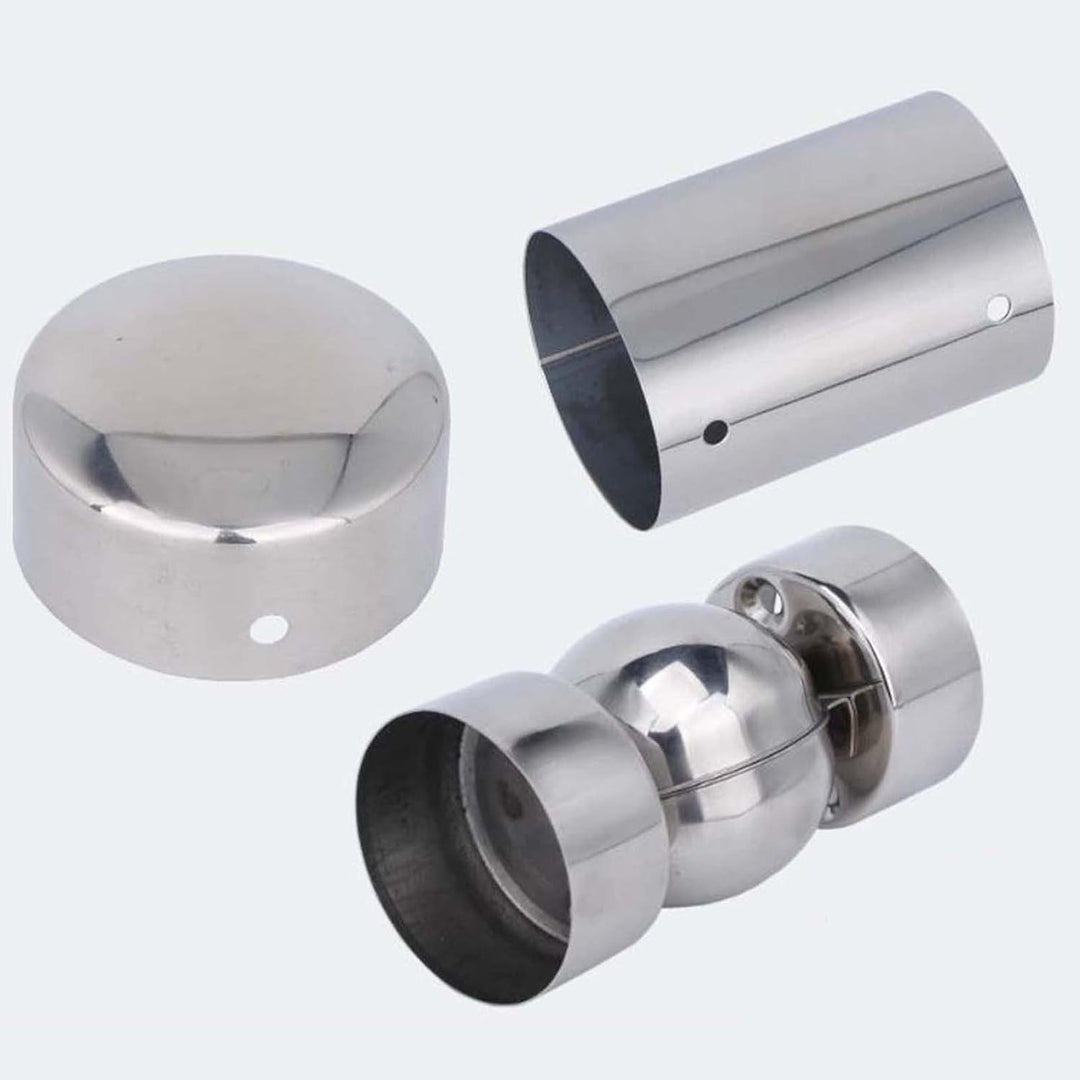 6pcs Endkappe für handlauf 50mm aus Edelstahl, Deckel am Ende der Treppengeländer, runde Endkappen f