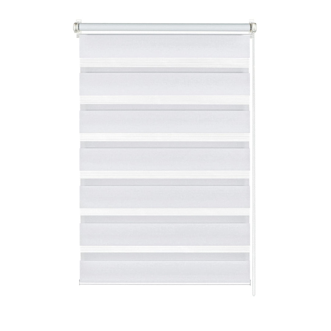 GARDINIA Doppelrollo zum Klemmen oder Kleben, Duo-Rollo ohne Bohren, Seitenzugrollo, Transparente un