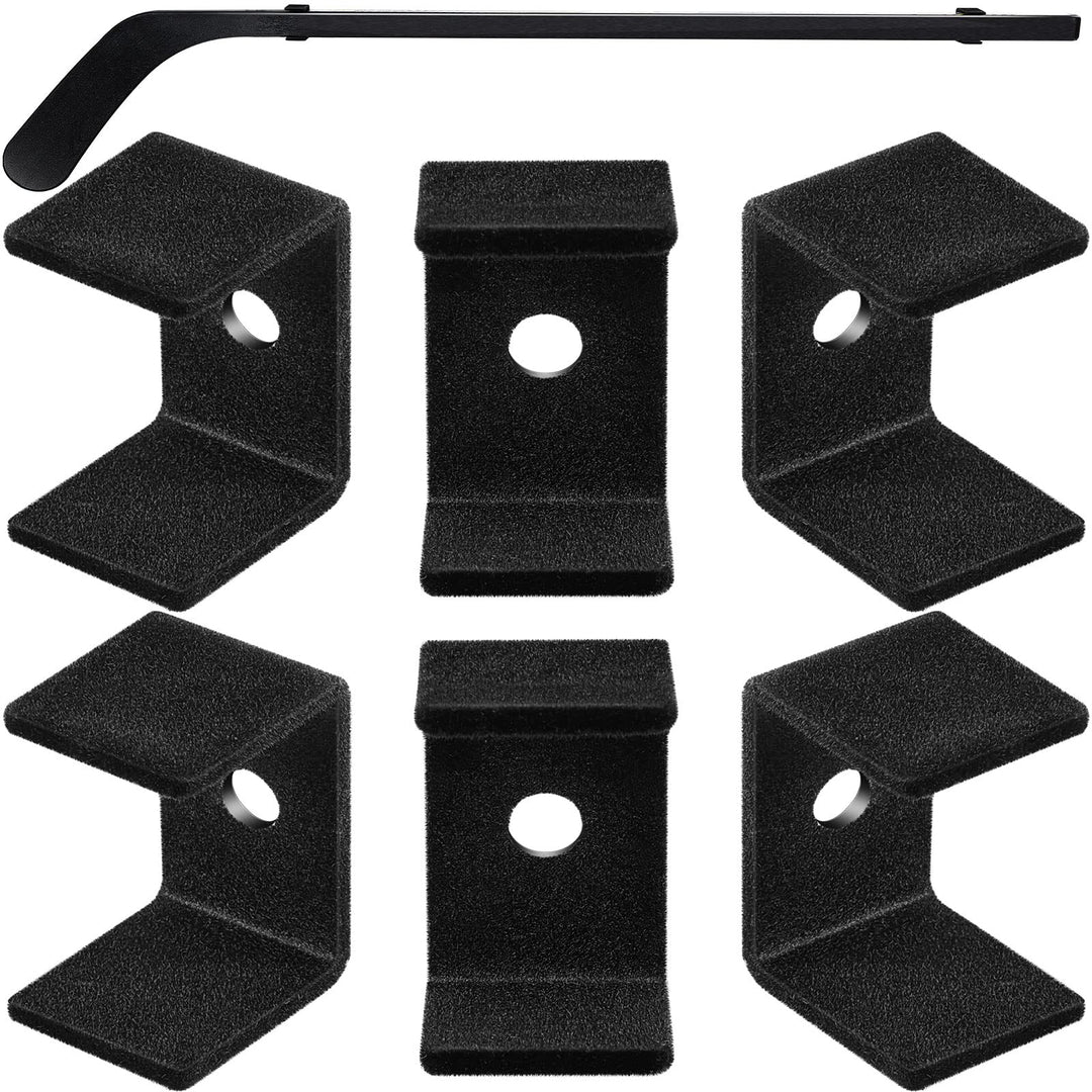 6 Stück Hockeyschlägerhalter schwarz Hockeyschläger Display Aufhänger Eishockeyschläger Wandhalterun