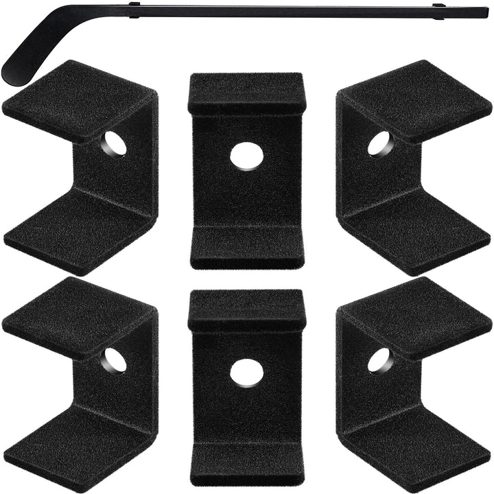 6 Stück Hockeyschlägerhalter schwarz Hockeyschläger Display Aufhänger Eishockeyschläger Wandhalterun