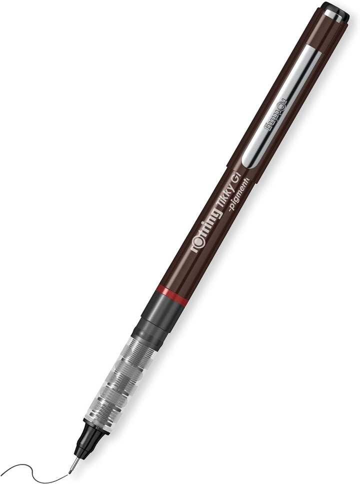 rOtring Tikky-Grafik Fineliner Filzstifte | 0,3 mm | schwarze Tinte | 12-er Box 0.3 bordeaux, 0.3 bo