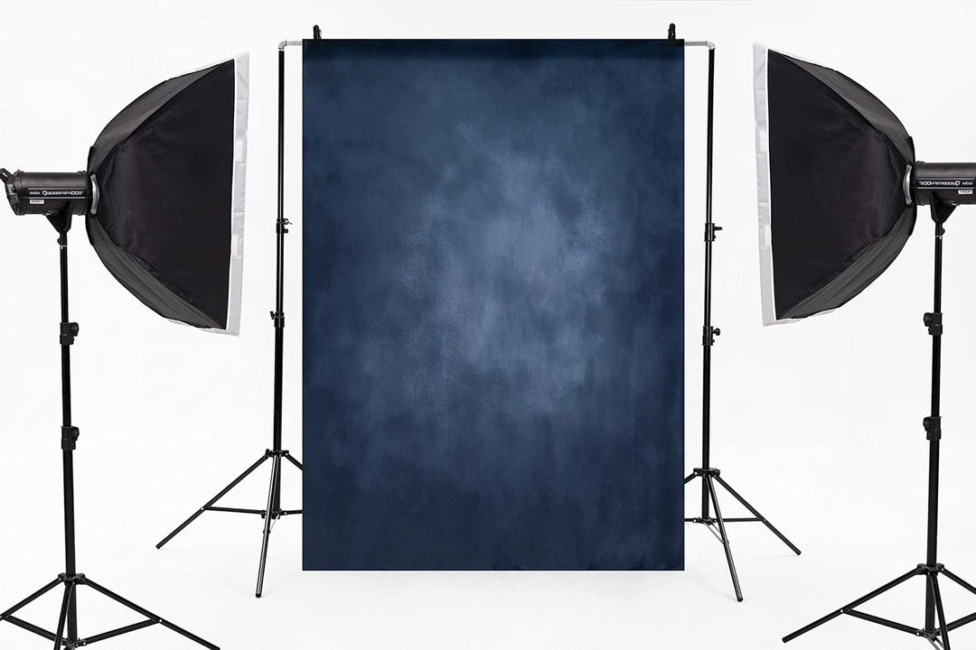 Kate 1.5x2.2m Dunkel Blau Portrait Hintergrund Mit Textur - Mikrofaser Studio Requisiten Foto Backdr