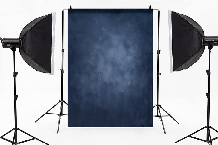 Kate 1.5x2.2m Dunkel Blau Portrait Hintergrund Mit Textur - Mikrofaser Studio Requisiten Foto Backdr