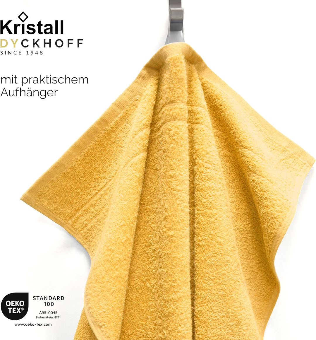 Dyckhoff Handtuch-Set, Baumwolle, goldgelb, 26 x 36 cm, Goldgelb