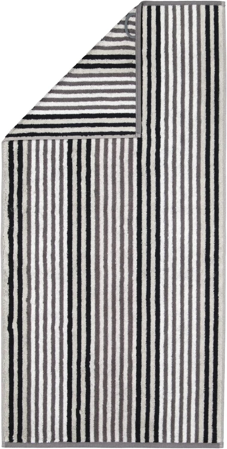 CAWÖ Home Handtücher Delight Streifen 6218 Platin - 77 Duschtuch 70x140 cm, Duschtuch 70x140 cm