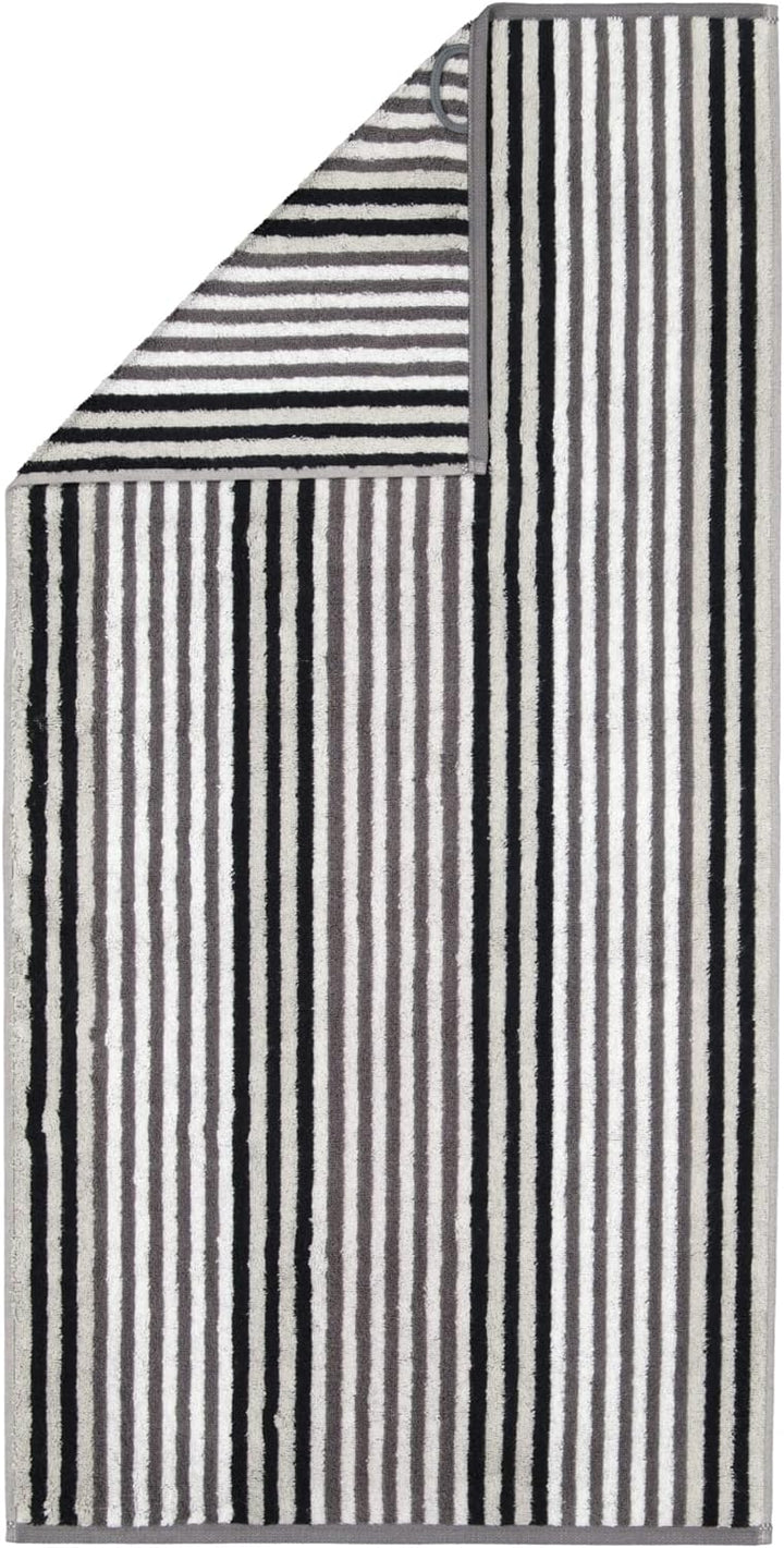 CAWÖ Home Handtücher Delight Streifen 6218 Platin - 77 Duschtuch 70x140 cm, Duschtuch 70x140 cm