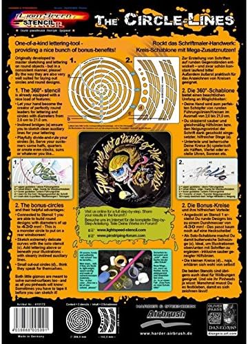Pinstriping Schablone Circle-Lines 410172 Harder und Steenbeck