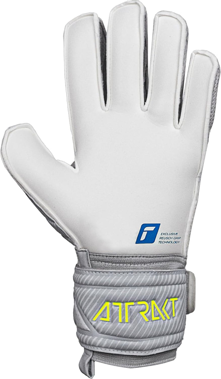 Reusch Herren Attrakt Finger Support Unisex Torwarthandschuhe mit Aussennaht Schnitt und Grip Belag,