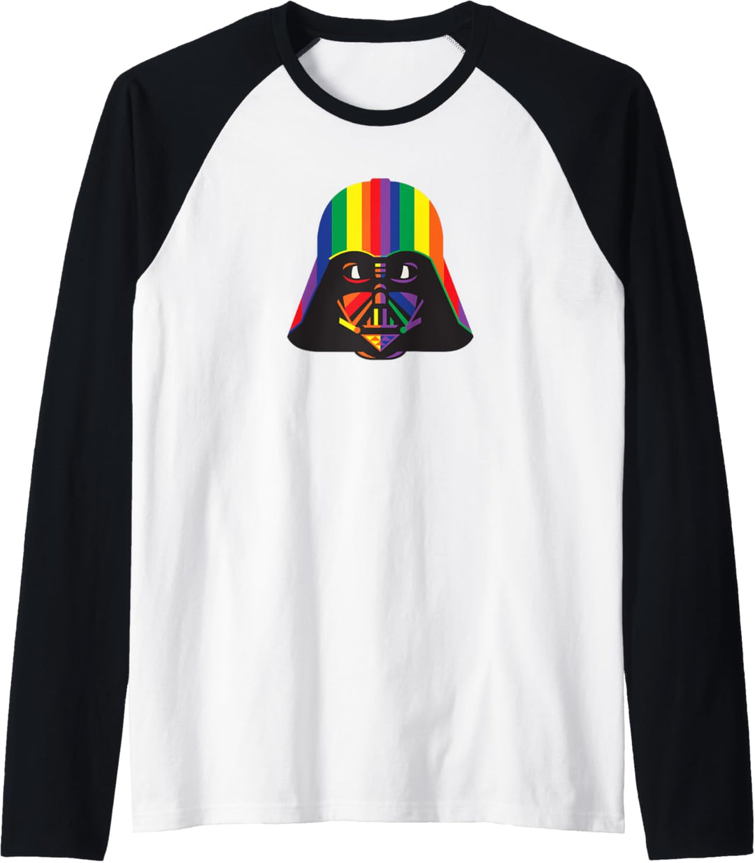 Star Wars Darth Vader Rainbow Helmet Raglan