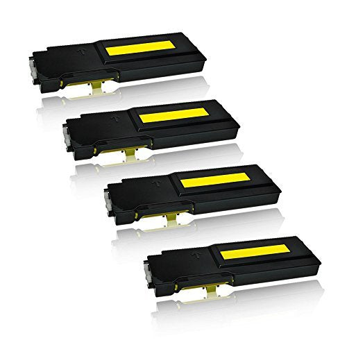 Eurotone 4X Yellow/Gelb Rebuilt Toner für Dell C2660 C2665 C2660DN C2600 Series C2665DNF C2665DN C26