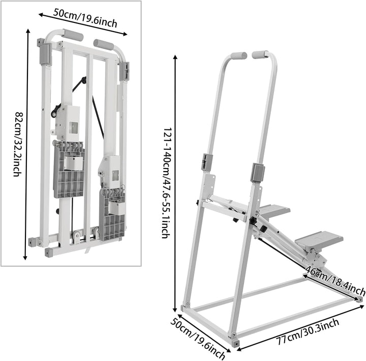 Klettermaschine, Treppensteiger Crosstrainer, Faltbarer Treppenstepper, bis Tragkraft 100kg, Vertika