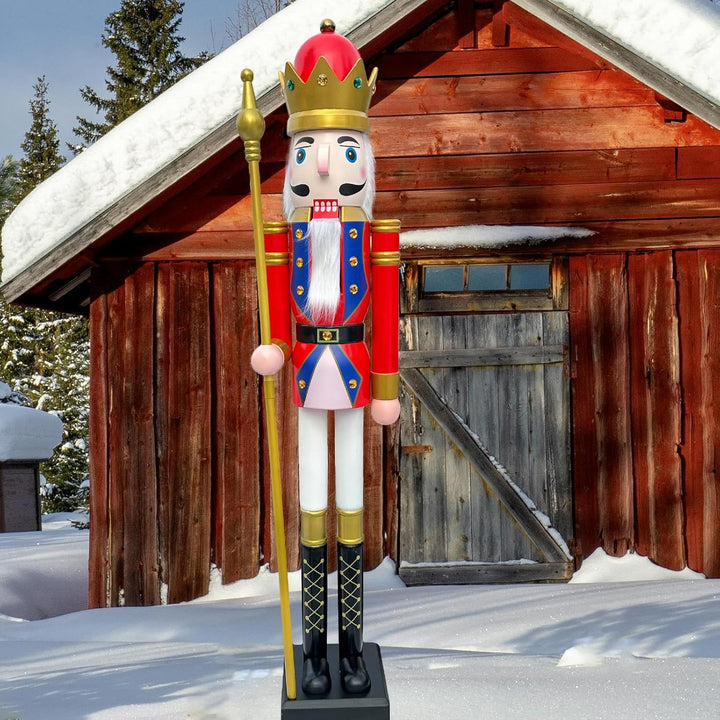 CDL 150 cm Riesen Dekoration Weihnachten Holz Nussknacker König K20