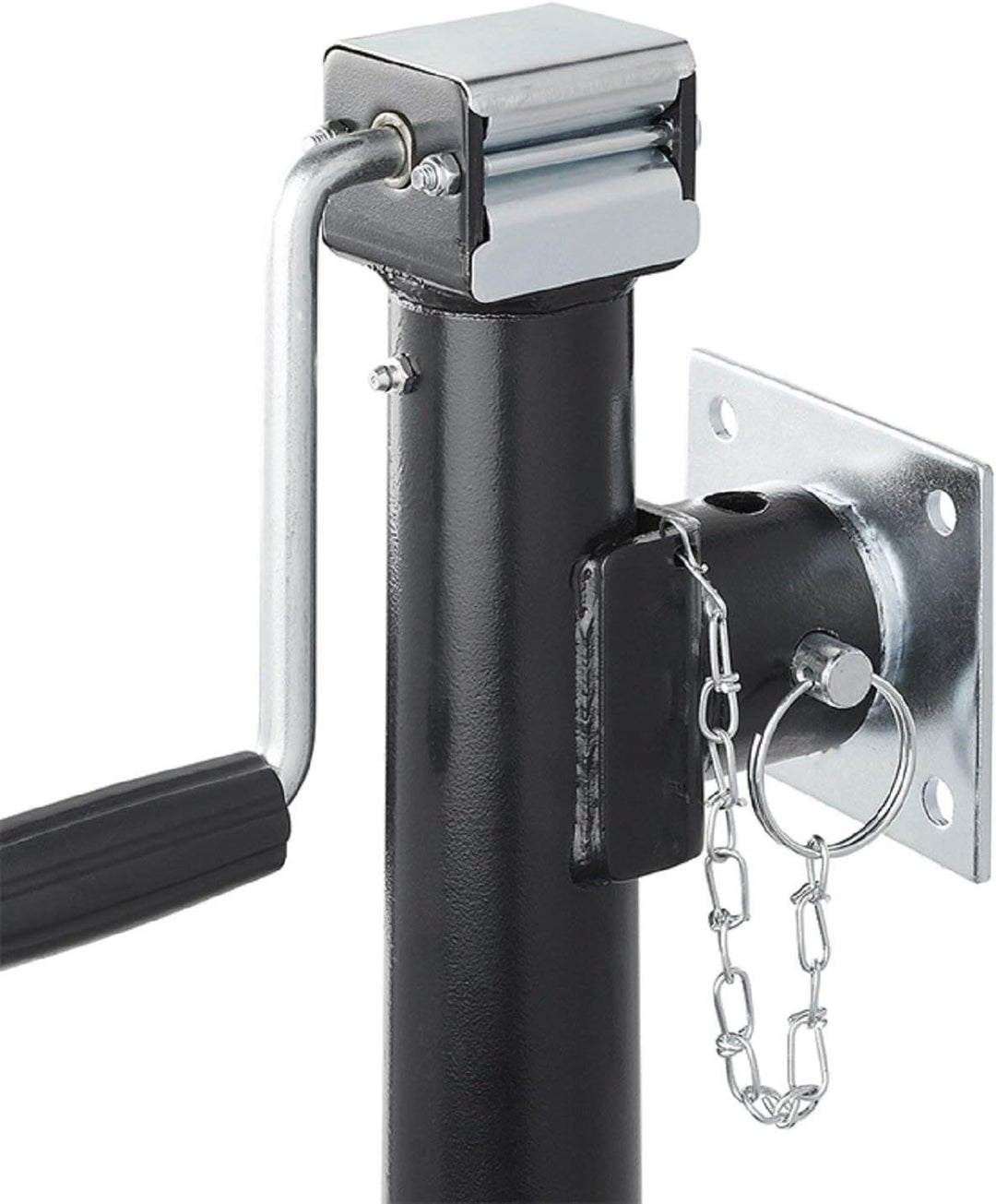 Preiswert & Gut 2X Halterung für Abstellstütze Silber – 115x100 mm Ø 51 mm 620 g Bohrungen Ø 10,5 mm