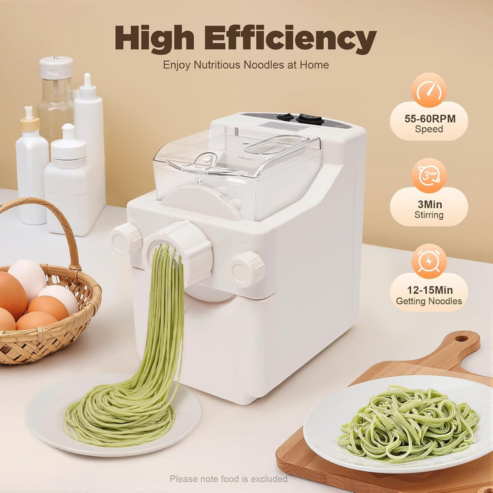 Nudelmaschine Elektrische mit 9 Formen, 180W 220V Multifunktions Nudelmaker | 500g Kapazität, Geschw